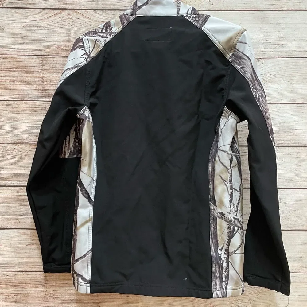‎BURLY GIRL JACKET IN CAMOUFLAGE PRINT